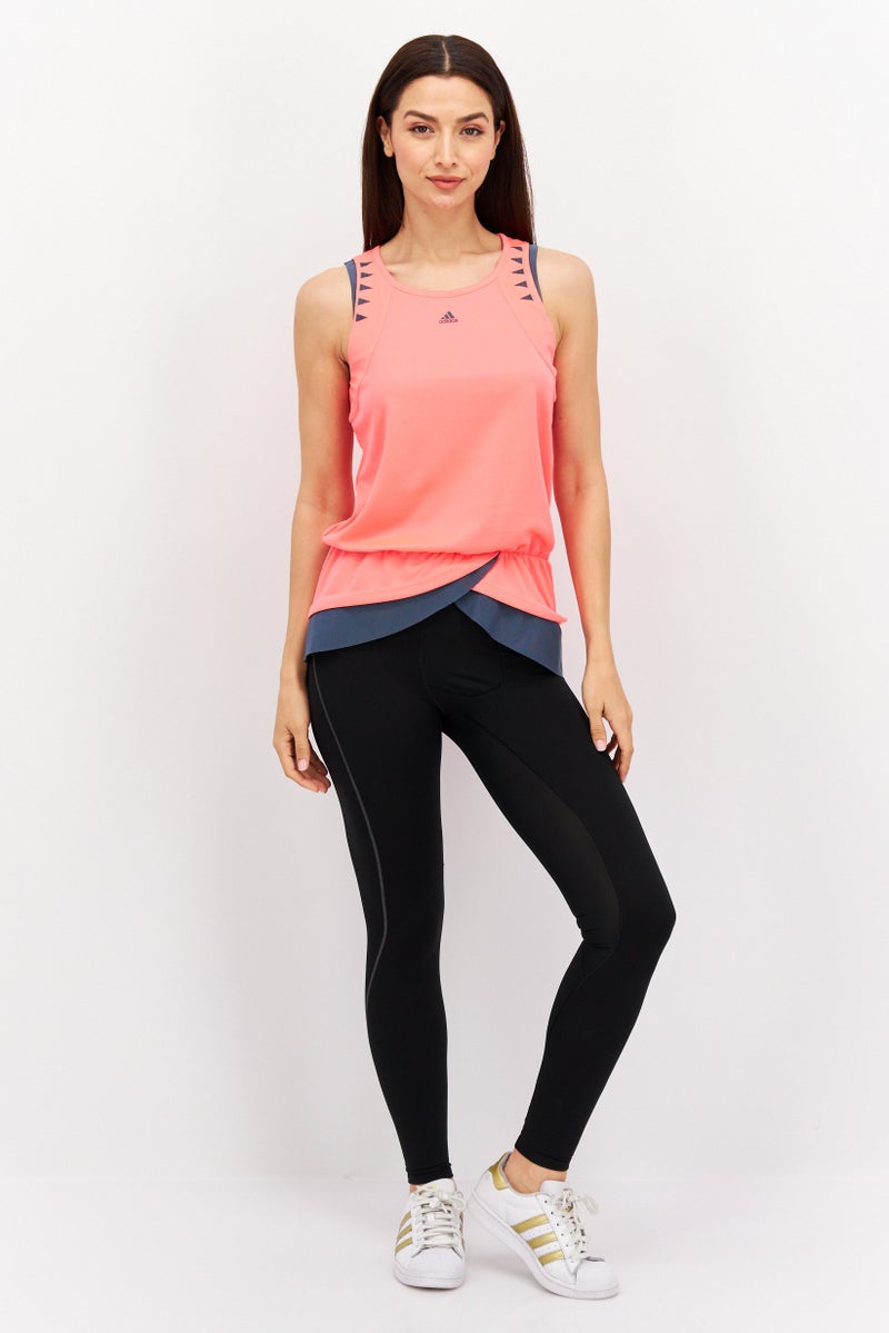 Adidas Women Sportswear Fit Training Top, Coral - Image 2